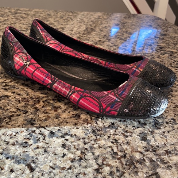 Coach Shoes - Vintage Coach sequin and plaid flats size (8.5) 9